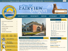 Tablet Screenshot of fairvieworegon.gov